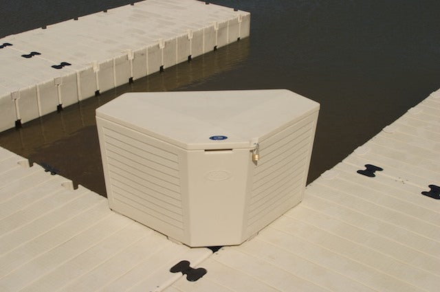Corner Gusset with dock storage box